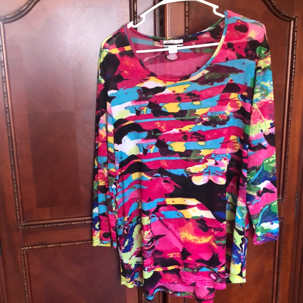 Mirror Image semi sheer top Size XL